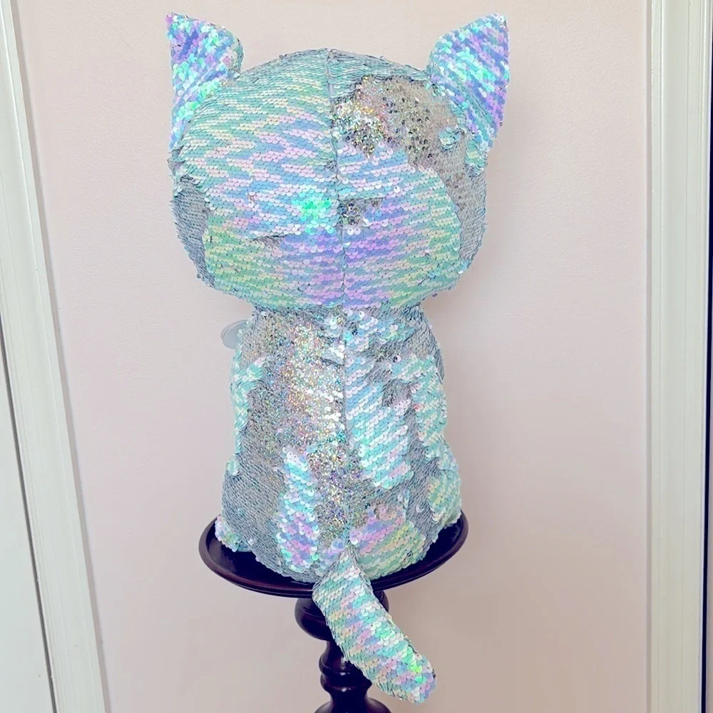 Brand New Ty Flippables Whimsy the Cat Sequins Large 16